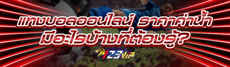 แทงบอลออนไลน์ ราคาค่าน้ำ มีอะไรบ้างที่ต้องรู้?